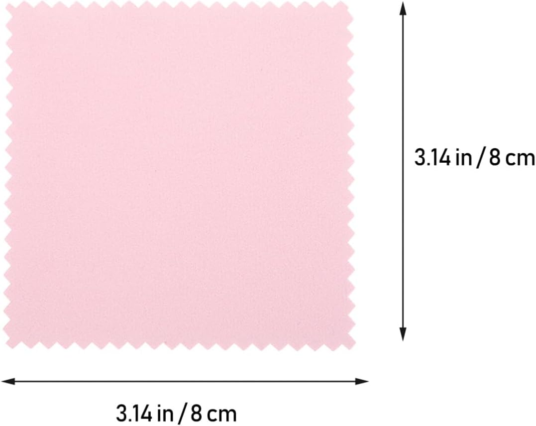 KALLORY 60pcs Double-Sided Polishing Cloths for Jewelry Eyeglasses Sunglasses Cleaning Soft Reusable Quick-Drying Wiping Cloths for Phones Lenses Musical Instruments Random Colors