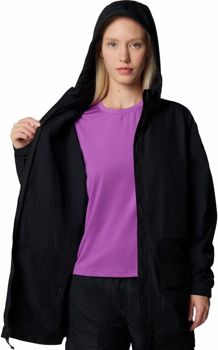Columbia, Paracutie Mid Cargo Windbreaker - Women's, Black, XL - Image 3