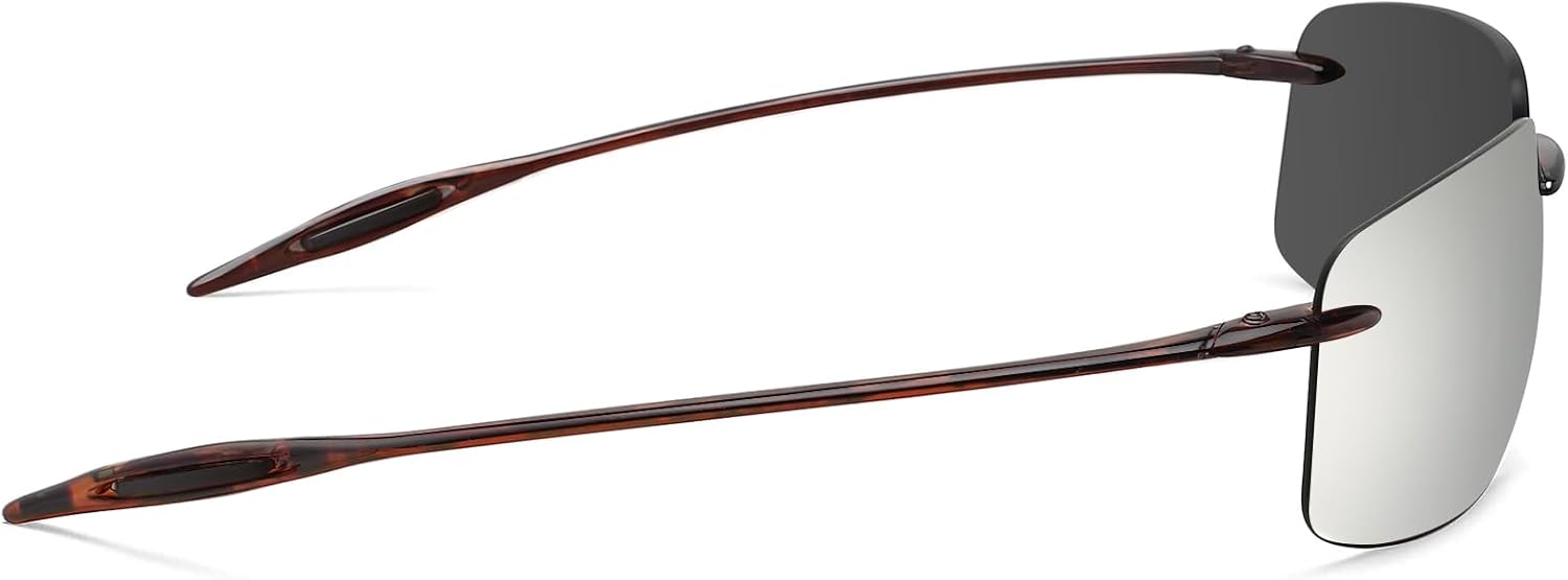 JULI Sports Sunglasses for Men Women Tr90 Rimless Frame for Running Fishing Golf Surf Driving MJ8009 - Image 5