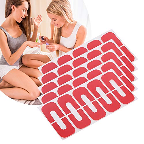 Látex Líquido para Uñas Peel Off,ANGGREK 50 Piezas Peel Off Nail Tapes Barrera de Piel Adhesivo a Prueba de Derrames Nail Art Protector Cover