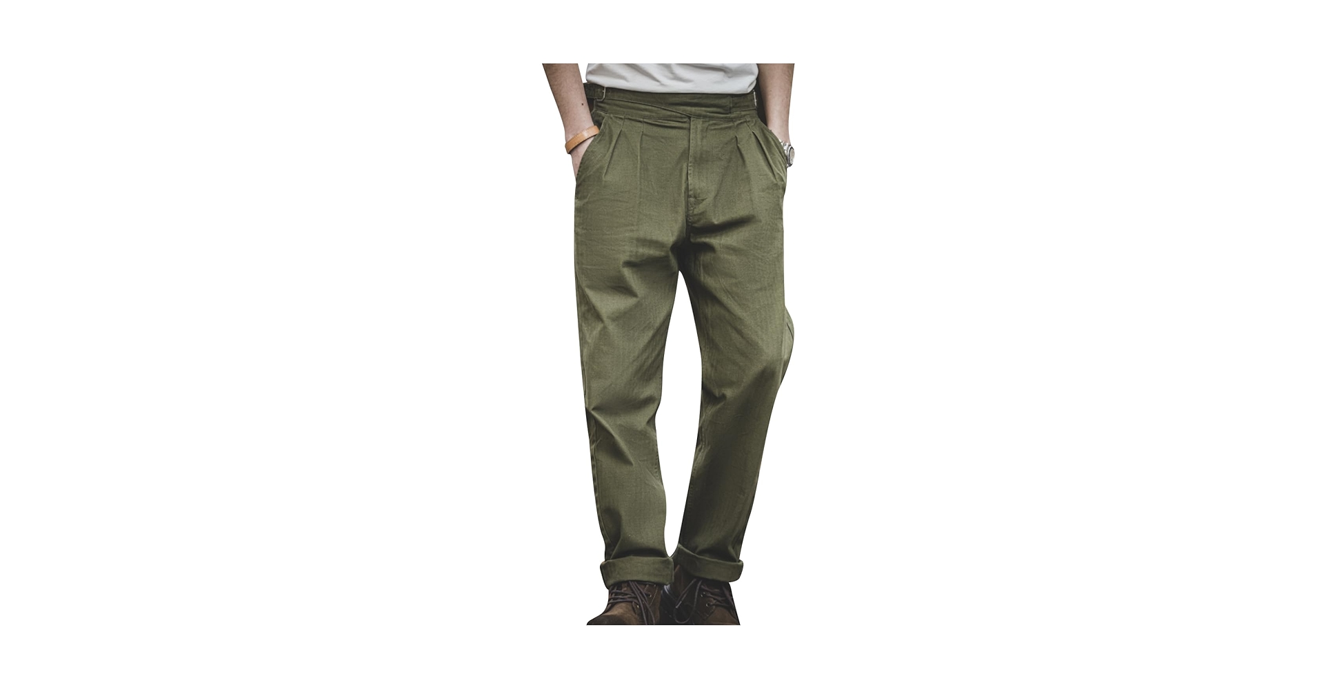 ラッセルノRETRO LINE PANTS ダークグリーン ラッセルノRETRO LINE PANTS ダークグリーン ラッセルノRETRO