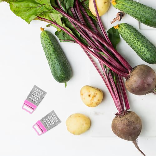 CHICAMPERA 6個 迷?チーズおろし器 点 多機能 四面おろし器 ニンニク生姜おろし 野菜スライサー 耐久性ステンレス製 キッチン調理時短ツール