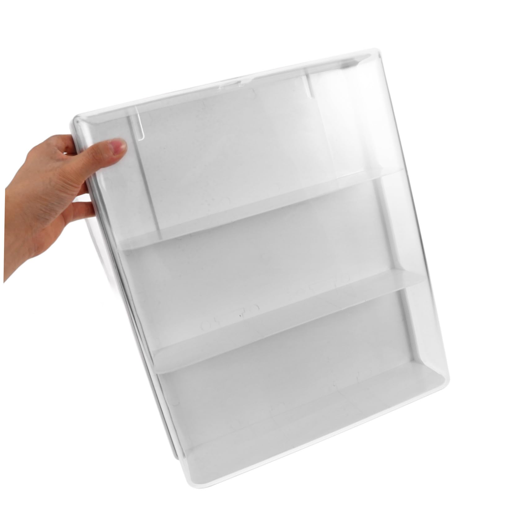 Transparente Wandmontage Vitrine aus Acryl Verstellbares Displaygehäuse mit Tür Multifunktionale Aufbewahrungsbox für Sammelfiguren und Blind Boxen Robust Kratzfest Platzsparend