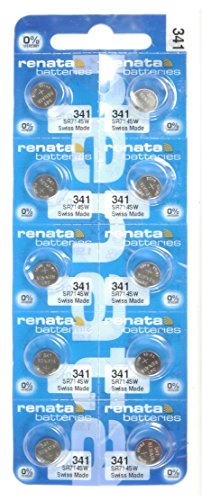 Renata #341 Silver Oxide Battery - 10 Pack (341-10)