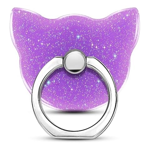 TACOMEGE Bling Glitter Cat Phone Grip Cover