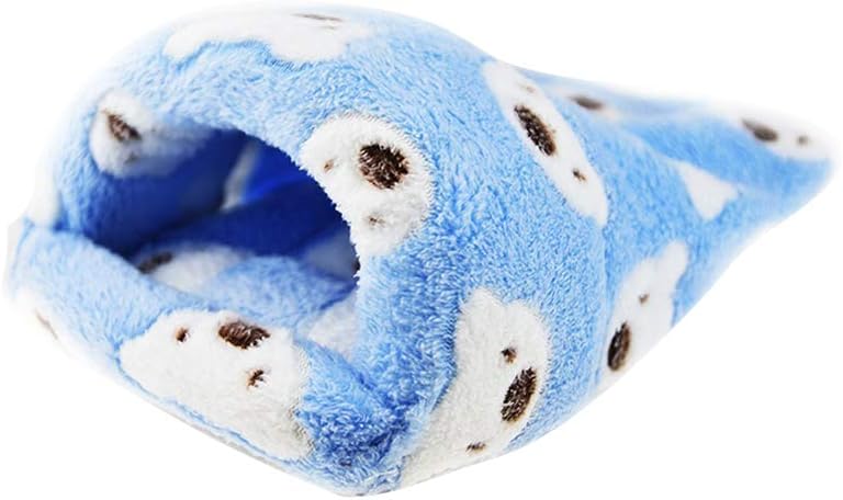 POPETPOP Warm Fleece Sleeping Bag, Small Pet Cozy Bed Mat, Hamster Squirrel Hedgehog Chinchilla Rabbit Guinea Pig Winter Cage Nest…