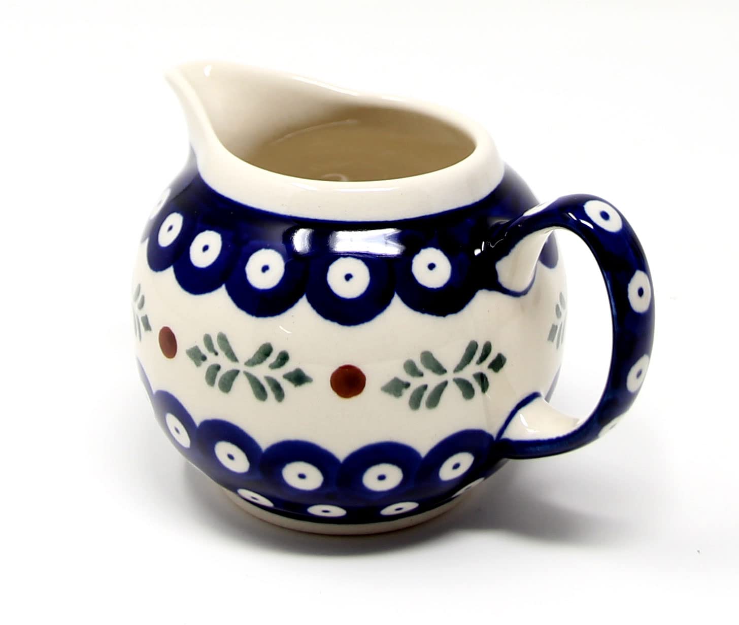 Polish Pottery 10 Oz. Milk Creamer Jug/Pticher from Zaklady Boleslawiec