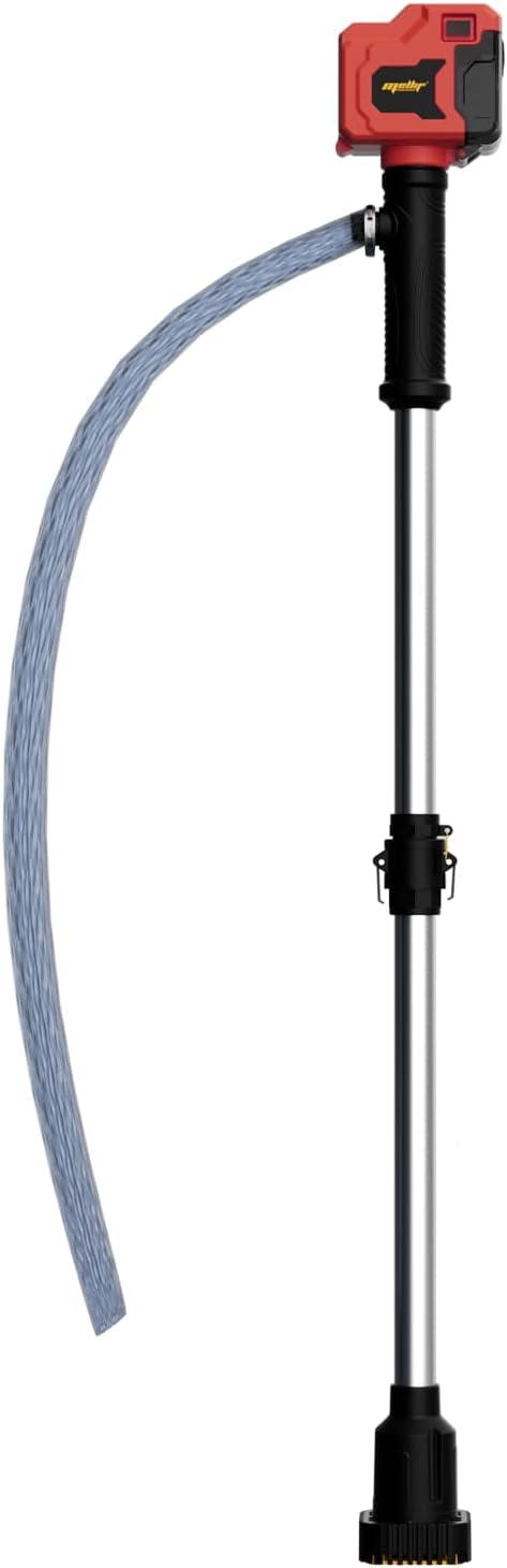 Cordless Stick Water Transfer Pump Compatible with Milwaukee 18V Battery, 720GPH Brushless Deep Well Submersible Pump, Portable Sump Pump Stick Utility Pump for Pool Garden Pond (Tool Only) Red