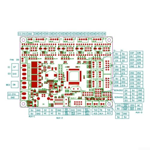 Placa de control MKS Gen L V1.0 con extrusora dual e interfaz USB estable para Marlin 7