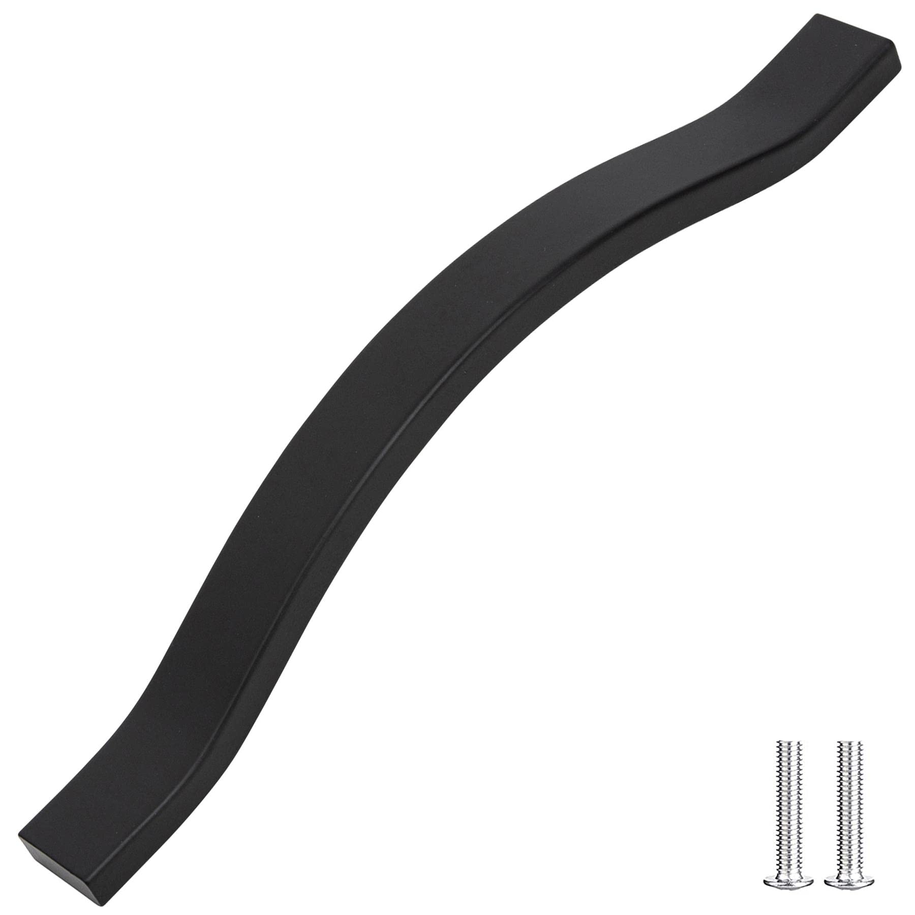 Decoranddecor Matt Black Bow Pull Handles For Cabinets Cupboards Furnitures Alloy Material (, 160Mm)