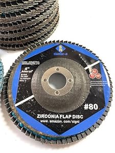 Signi Premium Zirkonia Fächerschleifscheiben, 10 Stück