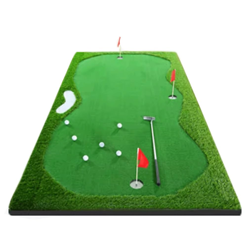Zykuosus Premium Golf Hitting Mat with Turf Green for Indoor Outdoor Putting Practice Training
