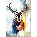 Produktbild Fuumuui Malen Nach Zahlen Erwachsene und Kinder Anfänger Gemälde inklusive Pinsel und Acrylfarben 40 x 50 cm - Tiere, Neunfarbige Hirsche