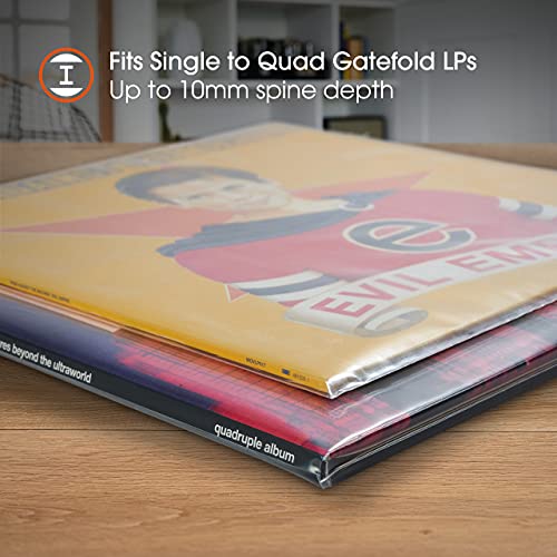 100x 12 Inch Vinyl LP Beschermhoezen | DENSITY 33 Toeren Hoezen Voor Vinylplaat Enkele Dubble Verdrievoudigen Klaphoes… - Afbeelding 4