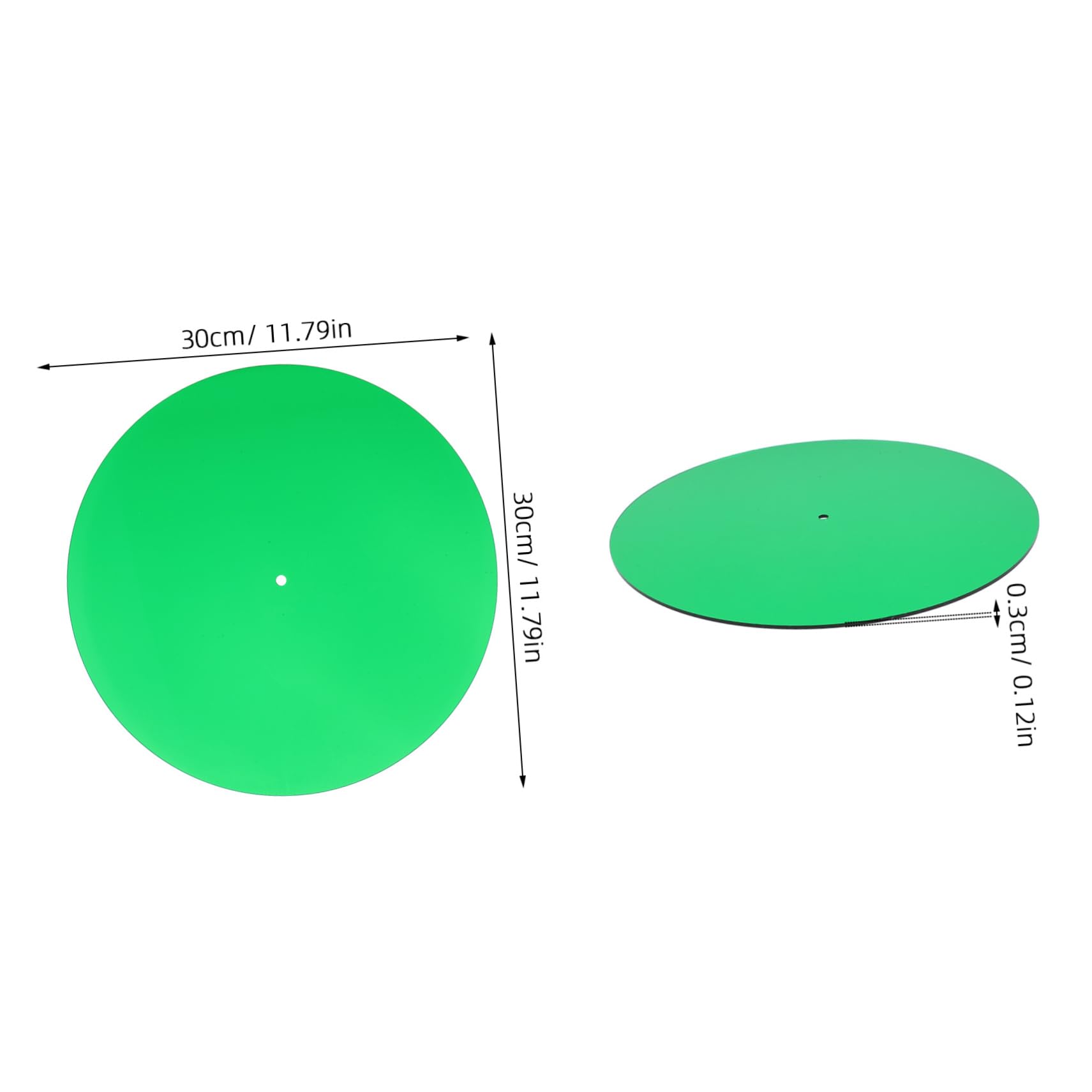 Totority Record Player Mat Turntable Mat for Vinyl Acrylic Slipmat Vibration Noise Reduction Pad