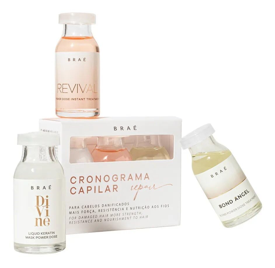 Kit Cronograma Capilar Repair Reparação Braé - 3x13ml
