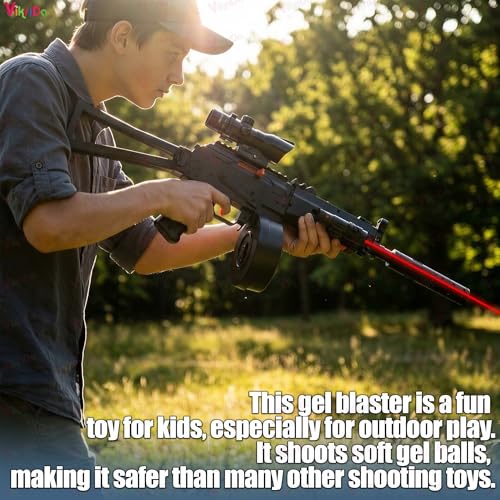 Image of VikriDA Electric Automatic Ball Blaster Toy Gun with Small Balls | Toy Gun with Rapid Fire Mode for Adults - Bison Submachine