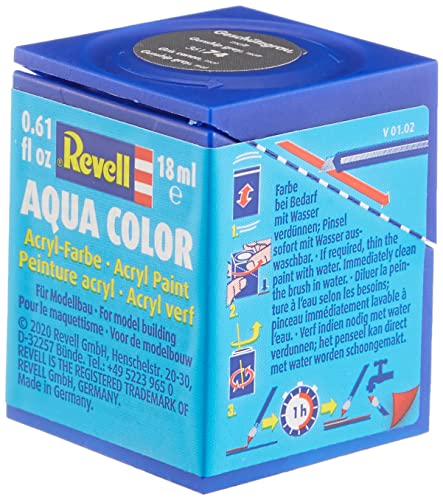 Revell Aqua Color Acrylic Paint. No.74 Gunship Grey Matt