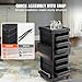 VEVOR Salon Organizer Cart, Secure Hair Salon Station with 6 Detachable Trays & Appliance Holder, Durable Barber Shop Trolley with Locking Casters for SPA & Beauty Services