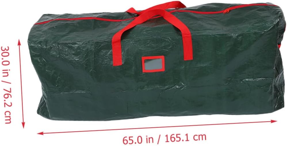 Luxshiny Christmas Tree Storage Bag with Dual Zipper and Carry Handles Large Capacity Dustproof Organizer for Artificial Holiday Tree Protection and Storage
