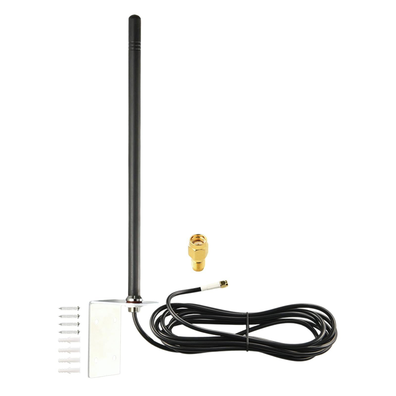 Antenne 4G LTE omnidirectionnelle avec SMA mâle et support mural fixe - 7