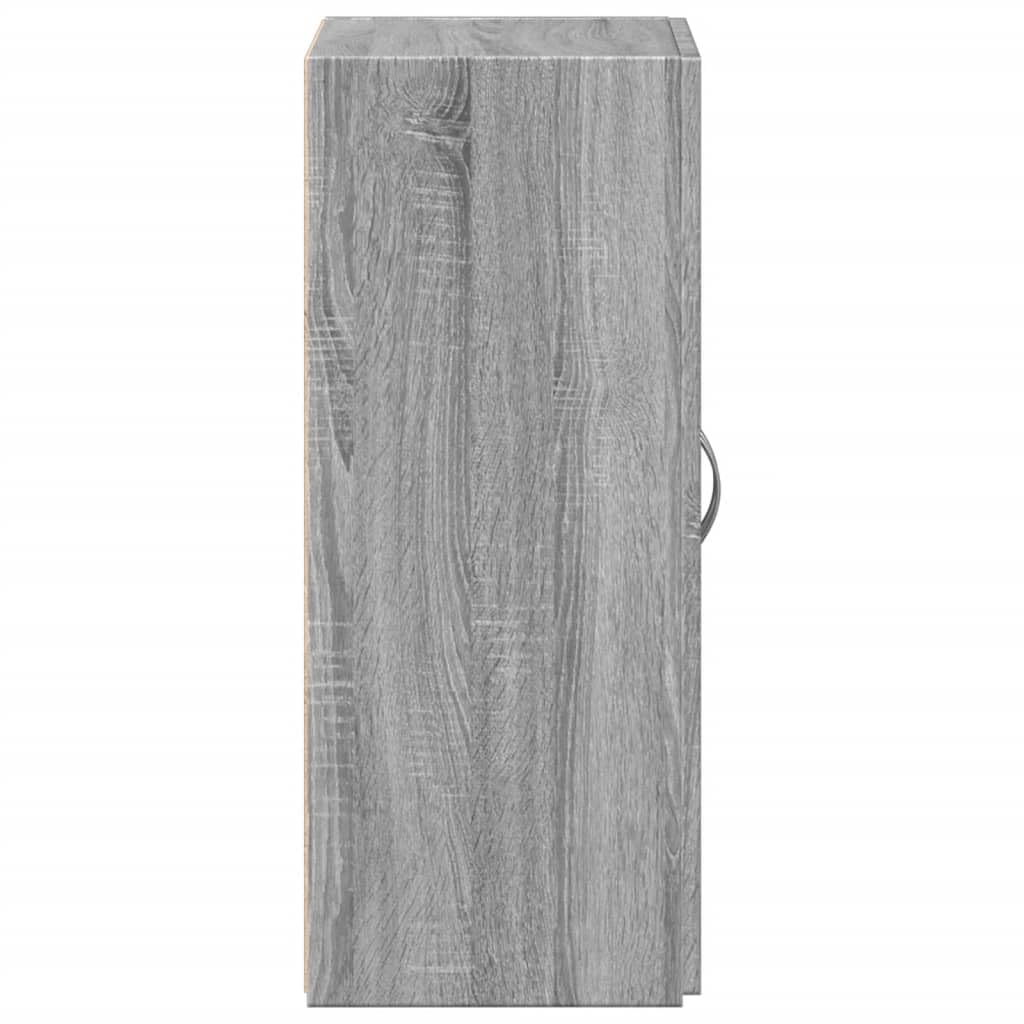 Brokky Schedario Grigio Sonoma 60x32x77,5 cm in Legno Multistrato,Cassettiera,Mobiletto da Ufficio con Serratura,Regolabile per Cartelle Sospese,Superficie Testurizzata,per Ufficio,Studio