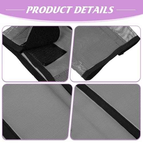 Image of Jexine Set of 8 Mesh Fly Boots for Horse Loose Fitting Non Slip Breathable Horse Fly Leggings Protective Reduces Stress Leg Fatigue Wraps for Preventing Flies Mosquitoes Bite