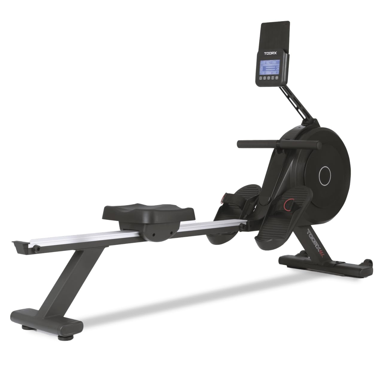 Toorx [Vogatore Magnetico RWX-300] Rower Remoergometro Pieghevole Salvaspazio per Casa, Resistenza ad Aria 16 Livelli, Bluetooth App, Fascia Cardio, Console LCD, Volano 5kg, Max 120kg | Canottaggio