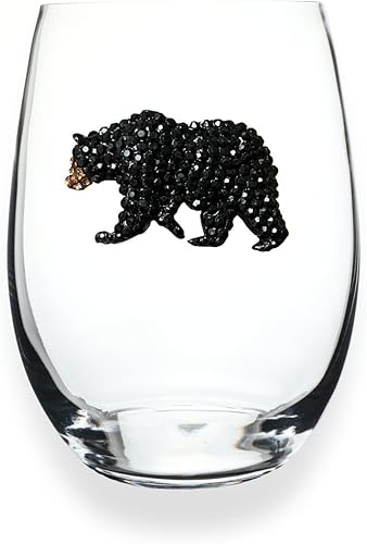 Miniatura 8 de THE QUEENS' JEWELS Hummingbird - Copa de vino sin tallo, 21 onzas, regalo único para mujeres, cumpleaños, lindo, divertido, sin pintar, decorado,