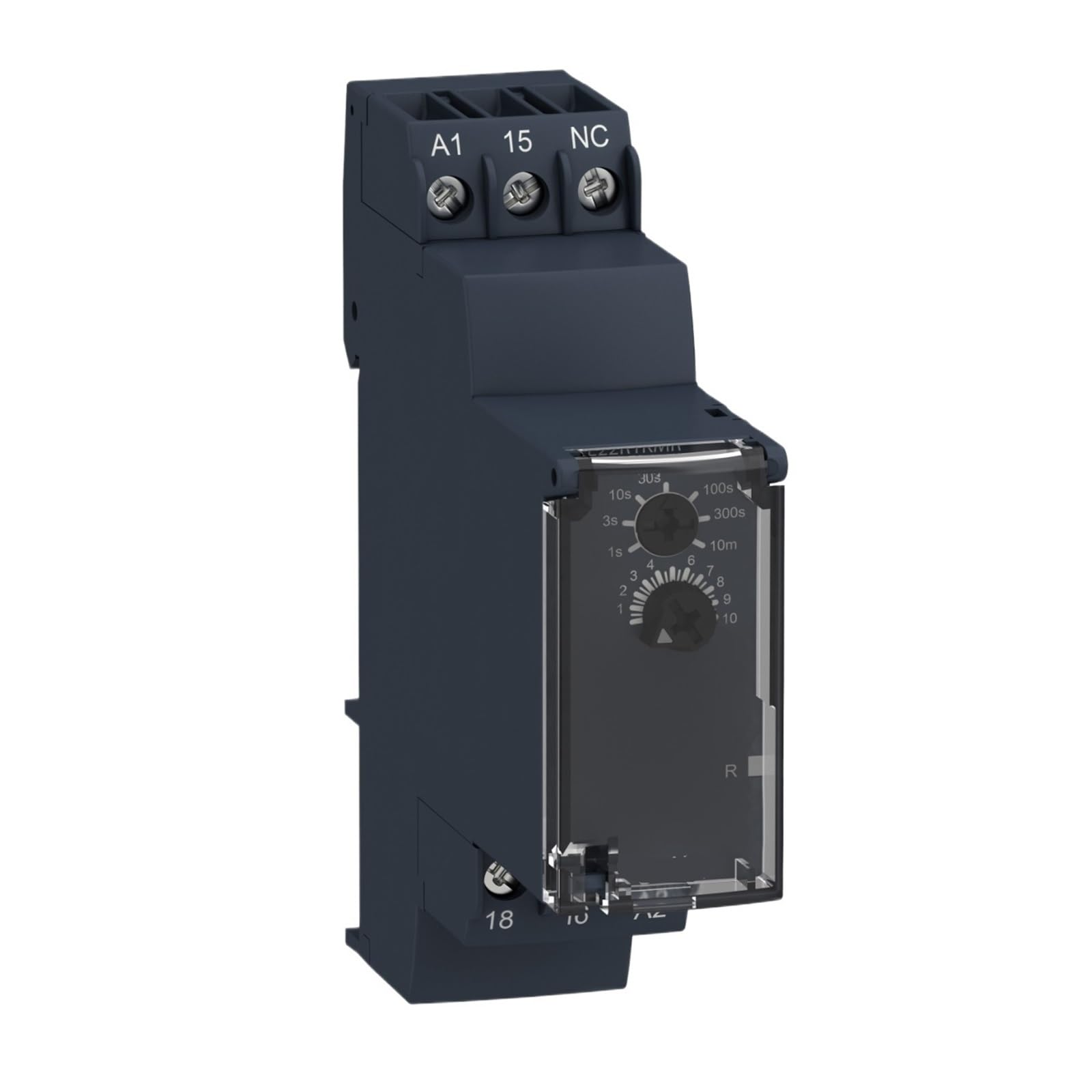 TSCFHGQI RE22R1KMR Off-delay Timing Relay - 0.05s…10min - 24…240V AC/DC - 1C/O