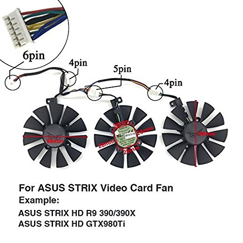 Ventola Di Raffreddamento Per Scheda Grafica ASUS ROG STRIX GTX1060/1070/1080TI – Modello T129215SU