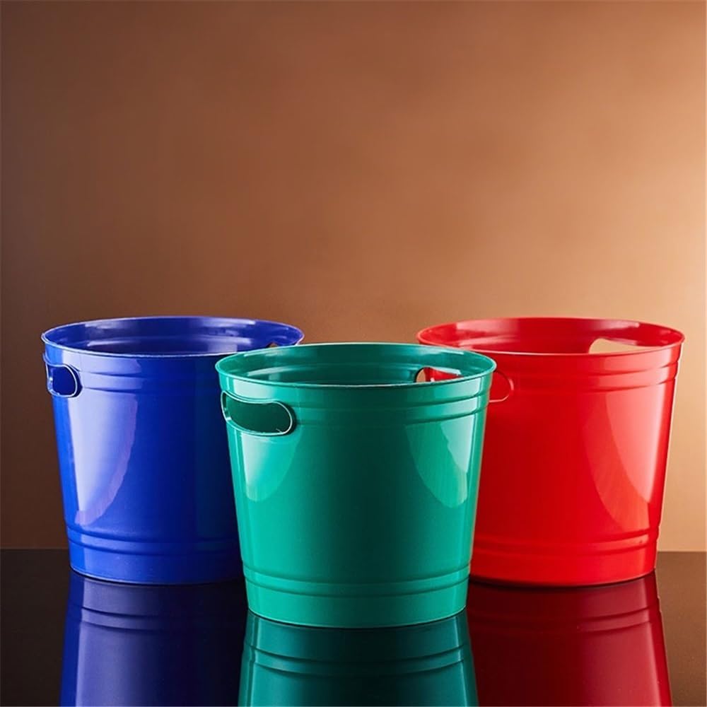 Cubitera, Cubo de Hielo acrílico Multicolor for Botellas Vino, Cerveza y champán(Green)