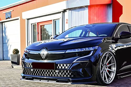 Aileron de pare-chocs avant Megane E-Tech RCB lame spoiler noir brillant 2022 2023