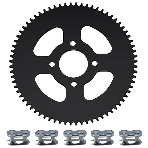 Vista 10 de YOXUFA Go Kart Sprocket 35 Cadenas 60 dientes Trasero Piñón de 2.008 in Diámetro para Predator 79cc 212cc 420cc Mini Bike Trike ATV Go Kart Cart