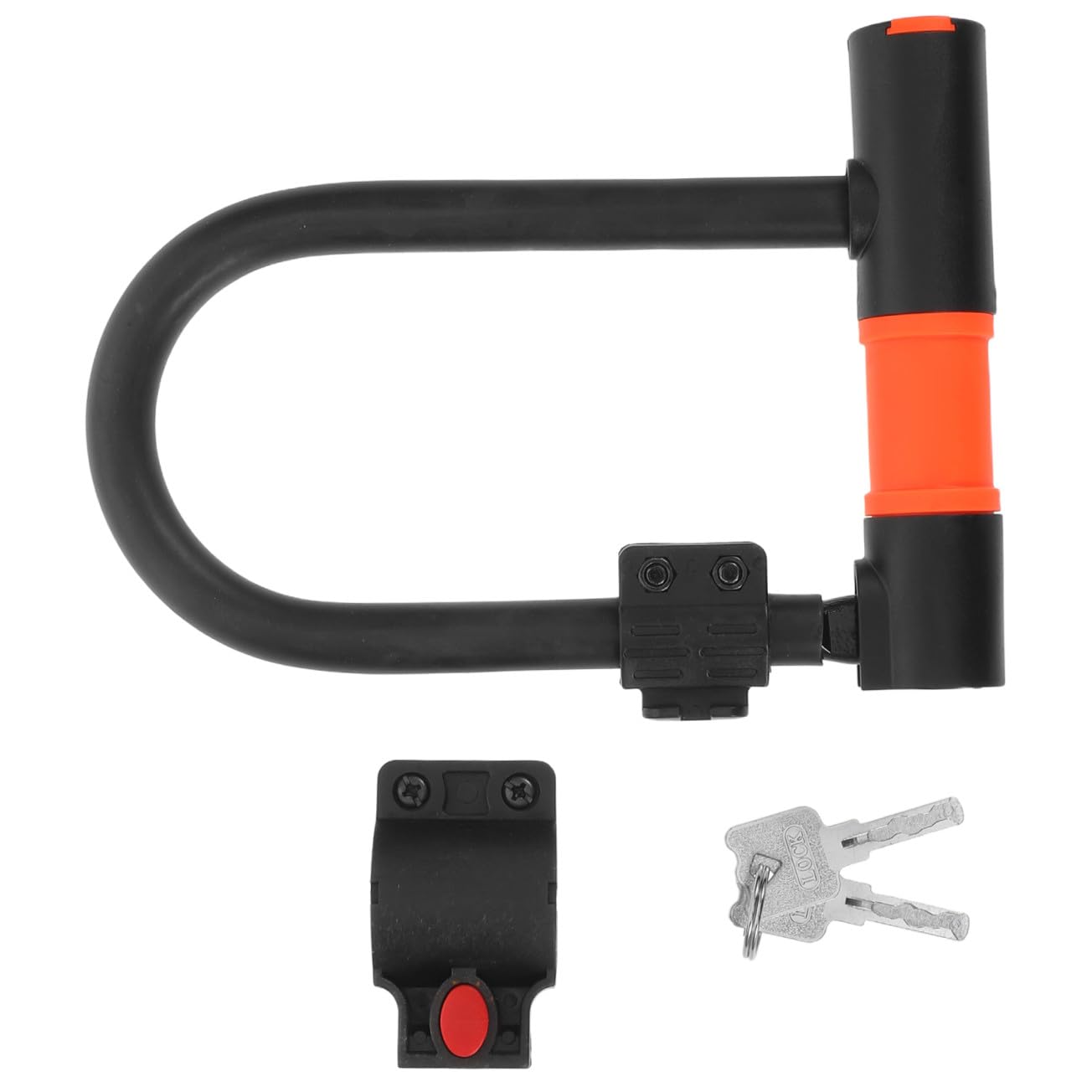 Candado para Bicicleta en Forma Acero Aleación Negro
