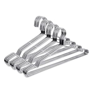 Fayleeko Wire Coat Hangers 40 Pack Strong Heavy Duty Stainless Steel Metal Ultra Thin Space Saving Clothes Hangers 16.5 Inch