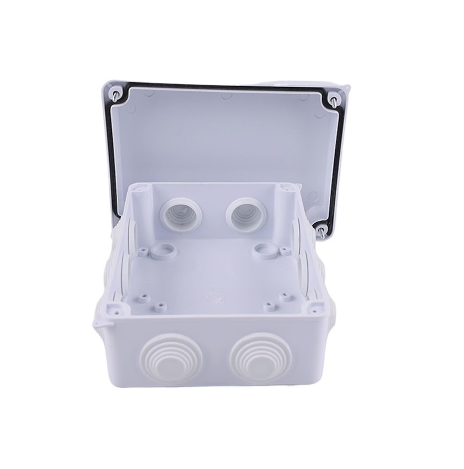 Wodoszczelna puszka przyłączeniowa, wodoszczelna skrzynka zasilająca do użytku na zewnątrz, tworzywo sztuczne ABS, IP65, elektryczna skrzynka sterująca, wewnętrzna obudowa z drutu DIY, kabel