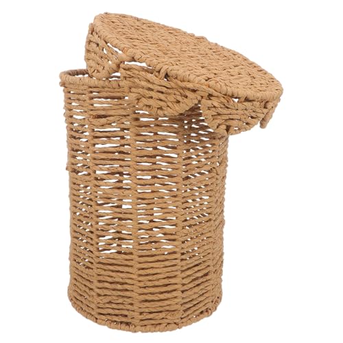 Poubelle papier tressé kaki idéale pour créer un espace de détente zen