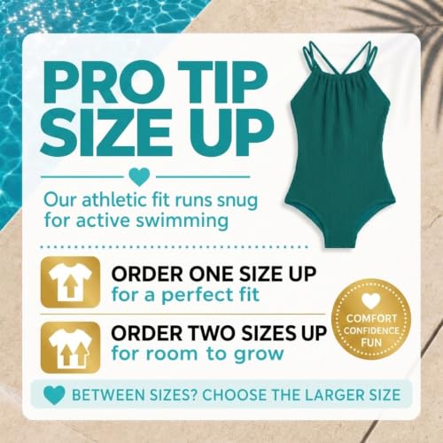 Image of Kanu Surf Girls Jasmine Beach Sport Halter One Piece Swimsuit