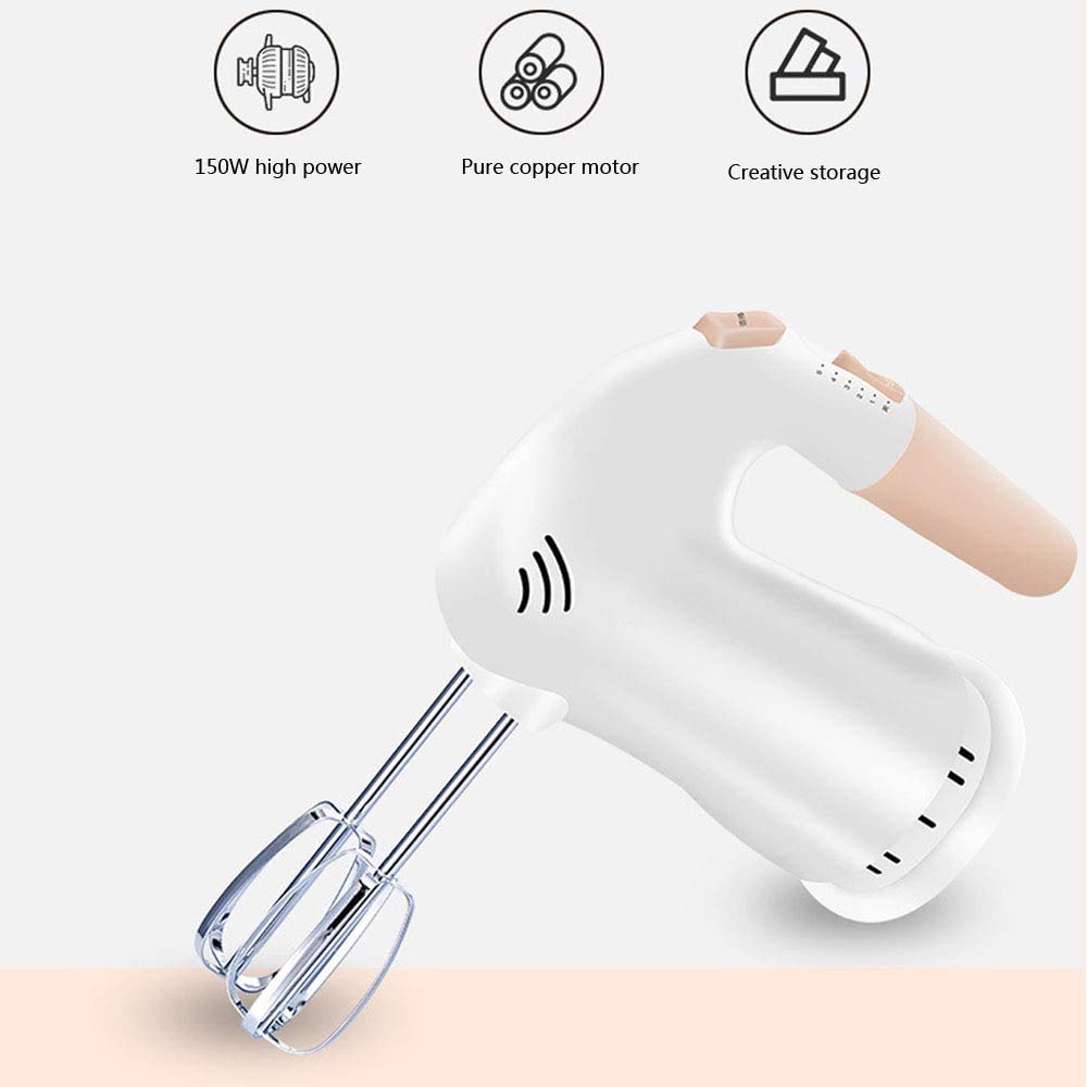 Batidora Eléctrica De Mezcla Rápida De 5 Velocidades Para Ollas, Batidora Eléctrica Para Pasteles De Cocina Con Botón Turbo, Batidora Profesional Que Incluye Batidores, Ganchos Para Masa Para Hornear