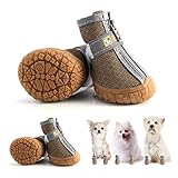 Hcpet Dog Booties Paw Protector, Breathable Dog Shoes for Small Medium Dogs with Reflective Straps,...