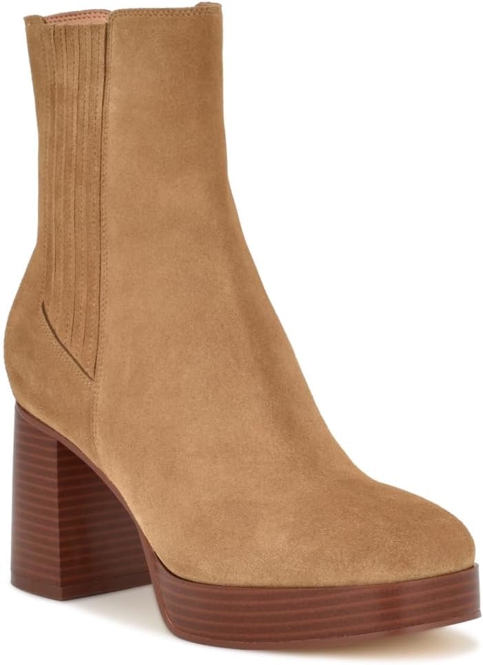 NINE WEST Women's EDS Ankle Boot, Brown 200, 9