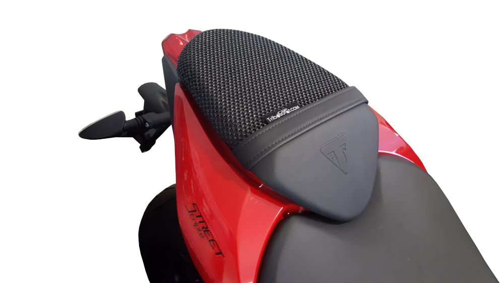 Triboseat Housse Siège Passager Moto Antidérapante Triumph Speed Triple 1997-2000