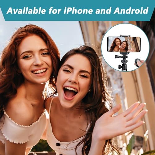 2 Stück Bluetooth Fernbedienung, Bluetooth Auslöser Android iphone, Selfie Bluetooth Kamera Auslöser, kabellose Fernauslöser für iOS und Android Smartphones, ideal für Selfies und Gruppenfotos