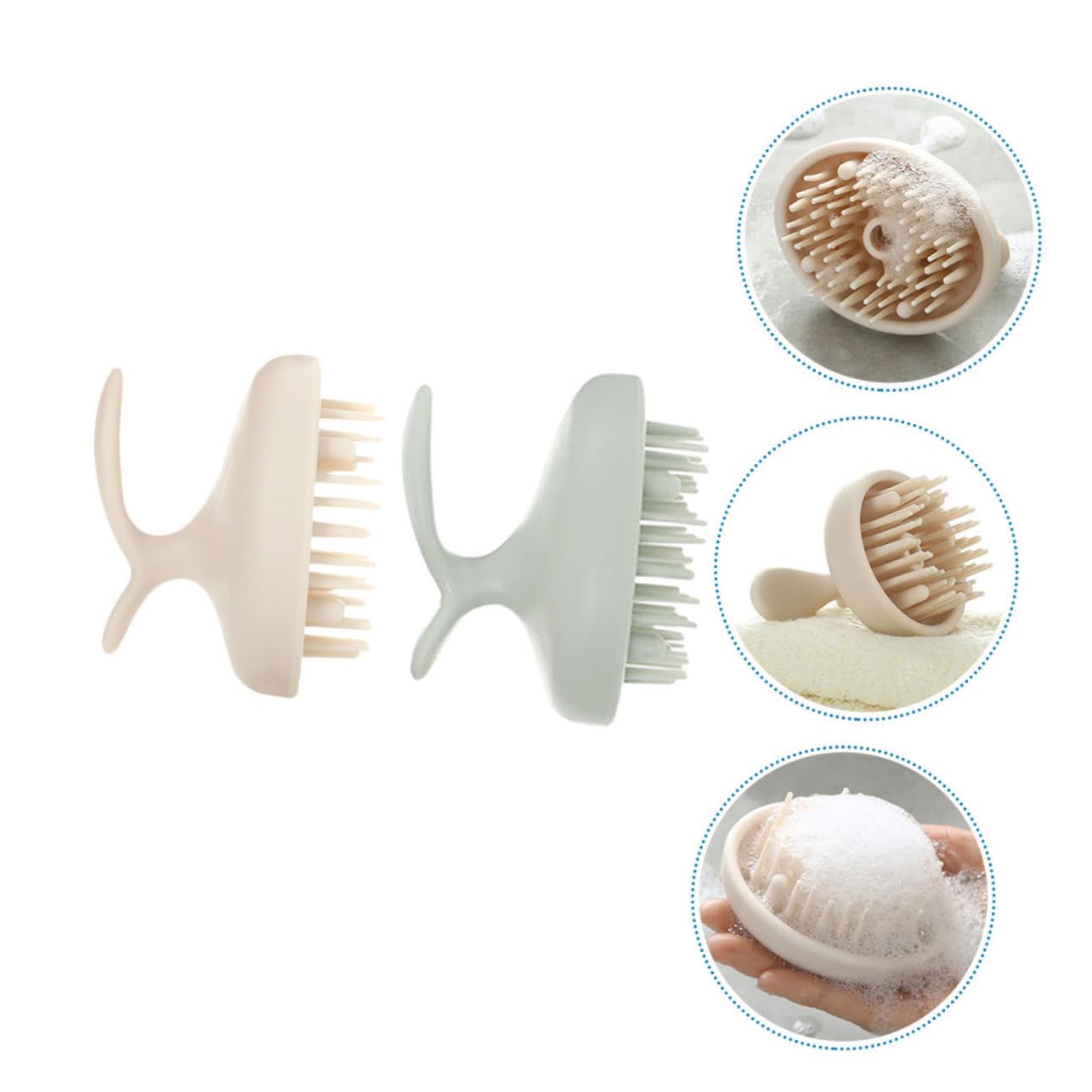 BESTYASH 2 Sätze Kopfhautmassager Bürsten Shampoo Bürsten Für Sanfte Kopfhautmassage Ergonomisches Design Langlebig Und Hautfreundlich 2 Stücke * 2