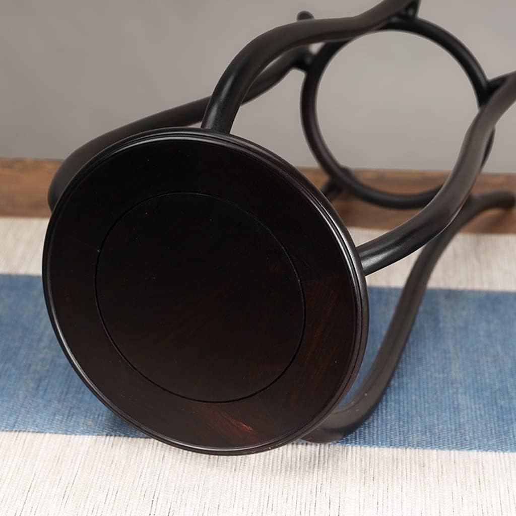 Round Base Furniture Decoration Wooden Flower Stand Bonsai Bracket Sub-Base Rack Floor-Standing Flower Pot Rack (Color : A)