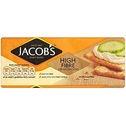 Jacob's High Fibre Cream Crackers - 200g Pack of 2 Cover