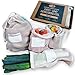 Produktbild Enviwell Wiederverwendbare Obst- und Gemüsebeutel aus 100% Baumwolle mit Patch für Etiketten, EXTRA STABIL, mehrweg Einkaufsnetze, (S, 2xM, L), Obstnetz, Gemüsenetz