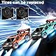 BIAOQINBO Ferngesteuertes Auto Drift, 1:24 RC Drift Car 1000 mAh, 20KM/H, 4WD, 2,4 GHz Ferngesteuert Rennauto, mit LED-Leuchten Rennspielzeug Geburtstagsgeschenke für ab 8 Jahren Kinder (Orange)