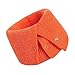ihreesy Winter Neck Warmer,Knitted Button High Collars Windproof Thermal Thick Warm Tube Scarf Collar Scarves Warmer Neck Gaiter for Running,Snowboarding,Orange
